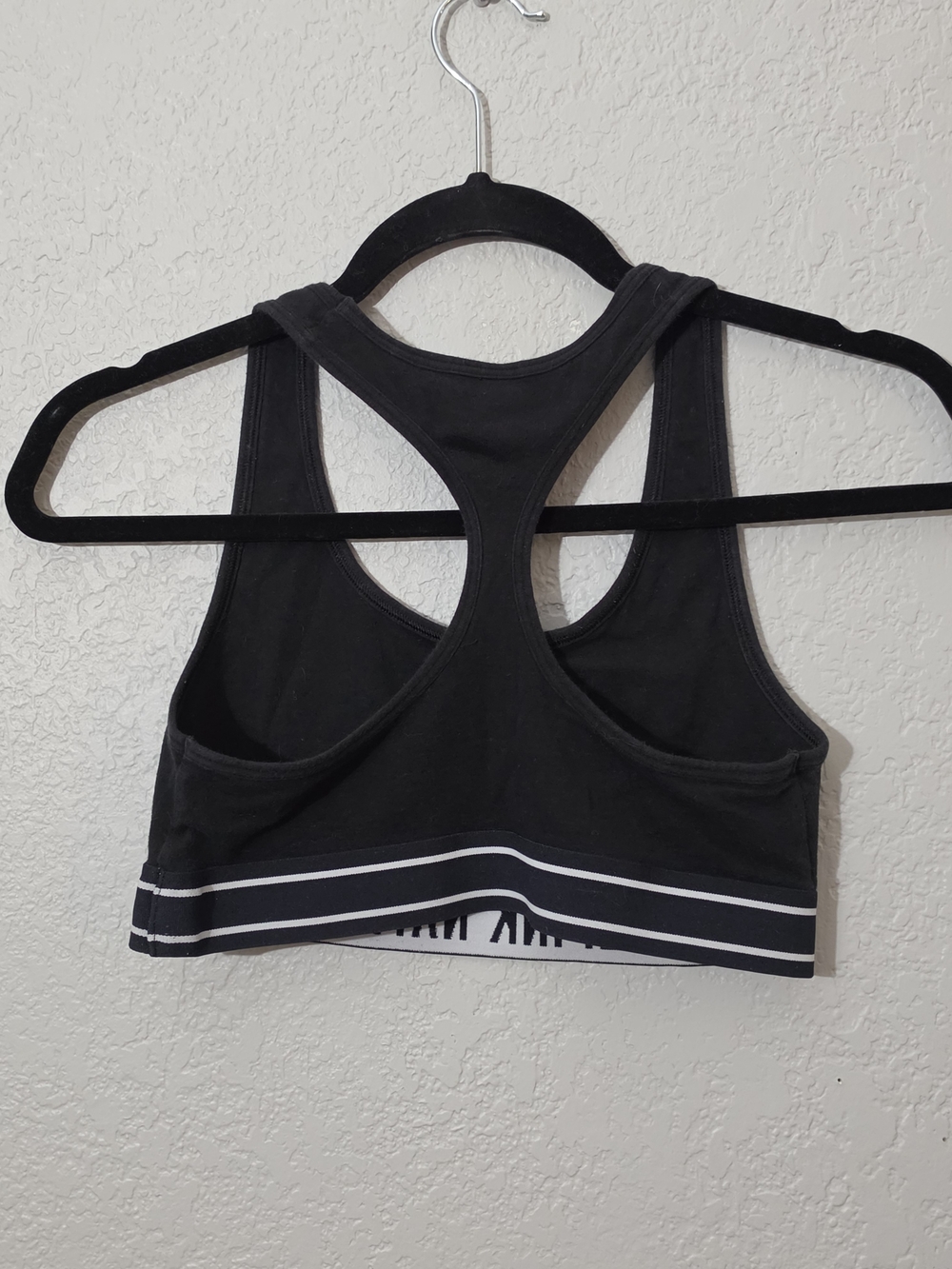 Victoria's Secret PINK Black and White Racerback Sports Bra Womens Small - Picture 5 of 5